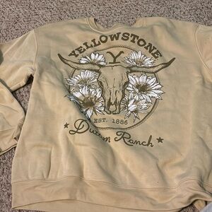 Yellow stone crewneck